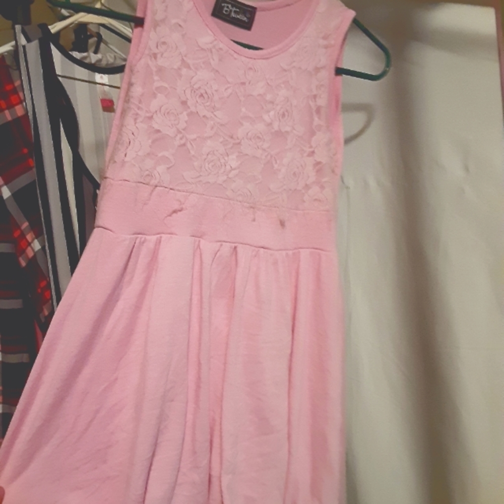Rose Pink Mini Dress